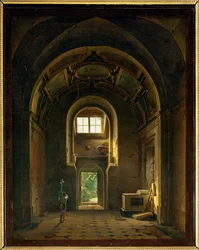 Interior de uma capela na igreja dos Feuillants em Paris ...