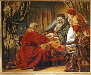 Isaac abençoa Jacob ...
