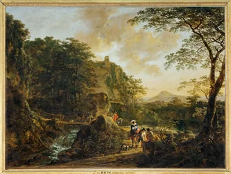 Paisagem com viajantes ...