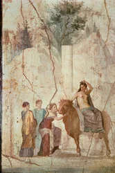 Pintura mural romana da Casa de Jasão, Pompeia: A Violação da Europa