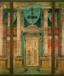 Decoração cénica, porta de entrada