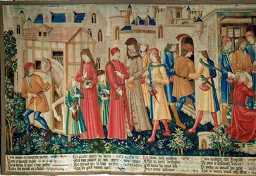 O milagre de Saint Quentin: um ladrão rouba o cavalo do estábulo de um padre ...