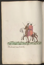 O serralho da sultana, eunucos negros a cavalo ...