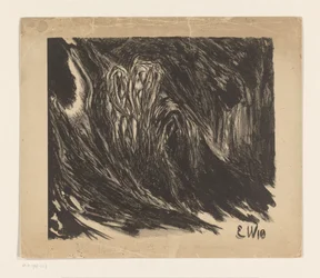 Composição abstrata Das Trinklied vom Jammer der Erde (Li Tai Po) (título original)