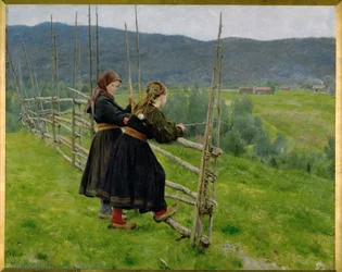 Na planície. 1883 (pintura sobre tela)