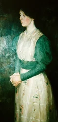 Retrato da Menina Ellen Dick, c.1900 (óleo sobre tela)