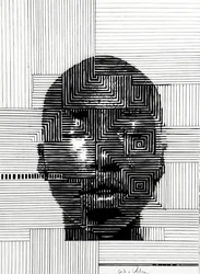 Retrato geométrico moderno