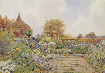 Os jardins em Chequers Court, Buckinghamshire