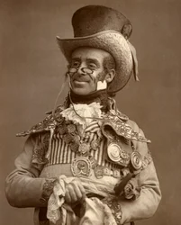 Arthur Roberts, ator britânico, comediante e artista de music hall, 1888