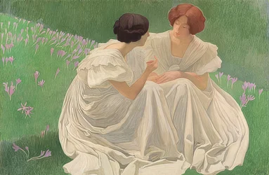 Os dois brancos (Les Deux Blanches). 1898