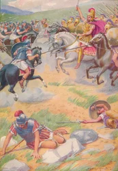 A armadura de Pyrrhus era mais rica e bonita do que a de seus soldados, c1912 1912
