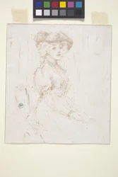 Mulher sentada (monoprint)