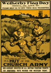 Cartaz para o dia da bandeira de Wetherby, quinta-feira 29 de março de 1917, bar. 1917