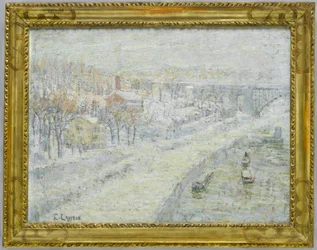 Paisagem de inverno - ponte de Washington, c.1907-10