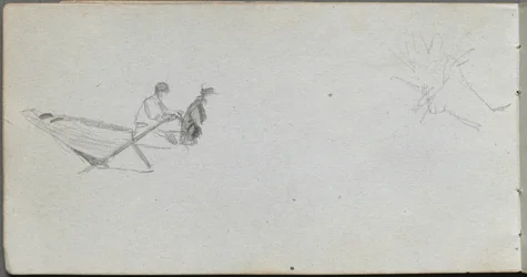 Sketchbook, página 04: Figuras em um barco