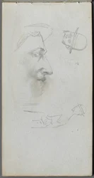 Caderno de desenho, página 14: Figuras.