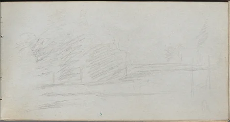 Caderno de desenho, página 78: Estudo da paisagem.