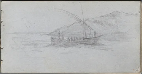 Sketchbook, página 88: Seascape e Figura