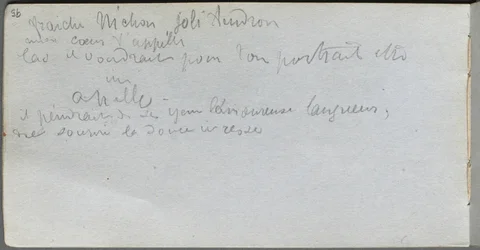 Caderno de desenho, página 95: Notas.