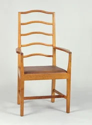 Poltrona, deign em 1903, feita em Peter Waals workshop, 1923 (carvalho)