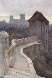 Fishergate Postern from the Walls (lito colorido)