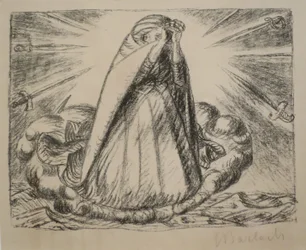 "Grant Us Peace", de Ernst Barlach, 1916, Museu de Arte de Honolulu, 18782