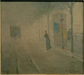 Névoa na Hofweg, em Uhlenhorst
