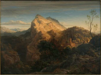 Paisagem nocturna perto de Olevano