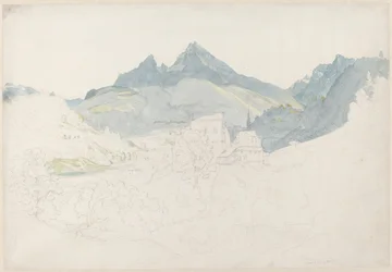 Berchtesgaden com o pico Watzmann à distância