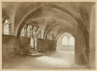 Claustro românico em Santa Escolástica, em Subiaco