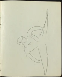 Página de Dançarinos e Artistas de um Sketchbook, c. 1911.