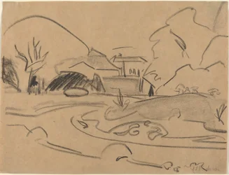 Trilhos e Pavilhão no Dresden Grosser Garten, c. 1909.