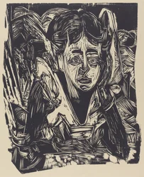 Menina sonhando, 1918.