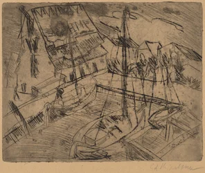 Porto de Burgstaaken, 1913.