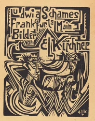 Ludwig Schames Frankfurt a Main Foto de E L Kirchner Ludwig Schames Frankfurt..., 1919.