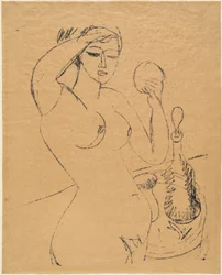Garota Nua em seu Toilette, 1912.
