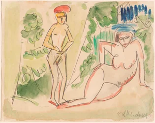 Dois banhistas perto do Bosque, 19101911.