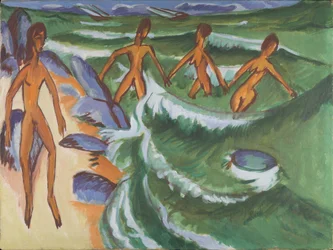 Banhistas na praia (Fehmarn)