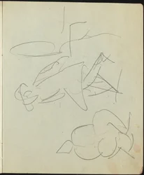Dançarinos e Artistas (Página de um Sketchbook)