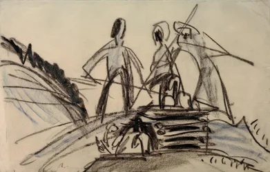 Haying farmer