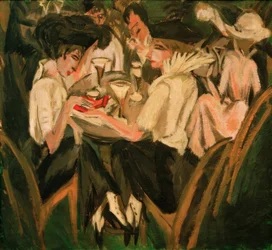 No jardim do café