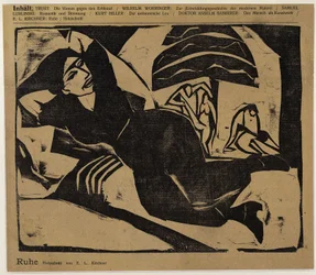 Mulher reclinada (Repouso) (de: Der Sturm ...)