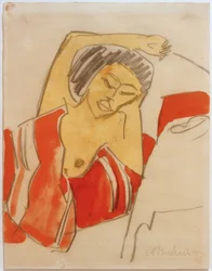 Mulher negra reclinada