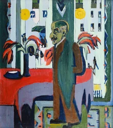 Max Liebermann em seu estúdio; Max Liebermann em seu estúdio, 1926