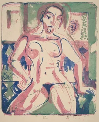 Nackte Frau