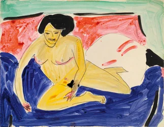 Nu sentado no Divan, 1909