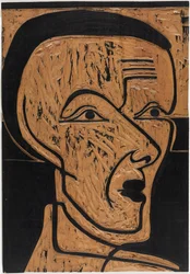 Auto-retrato, bloco de desenho