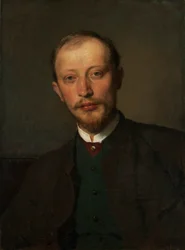 O pintor Franz Jaschke