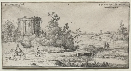 Paisagens: Paisagem com ruínas de um templo romano