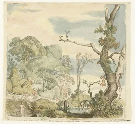 paisagem com árvores